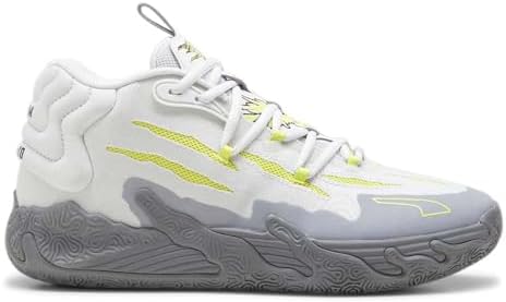 PUMA Tênis de basquete masculino Mb.03 Hills com cadarço - cinza